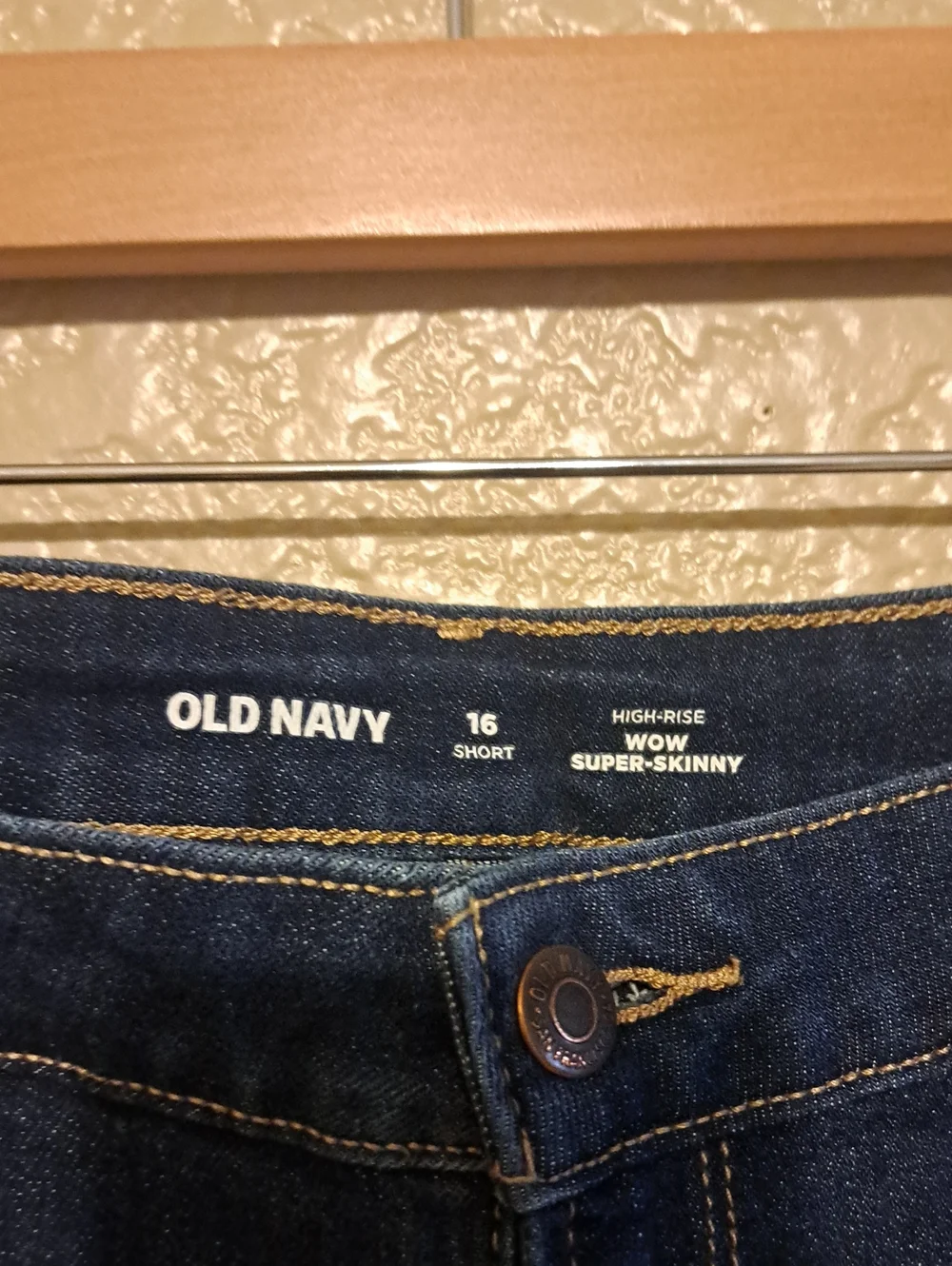 Old Navy Dark Blue Women's Stretch Jeans. High Rise Size 16 Short.